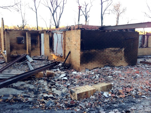 The ashes of a place made home.